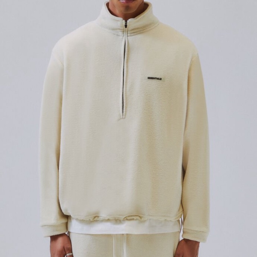 Essentials fear of god half zip fleece